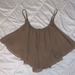 Tan crop top